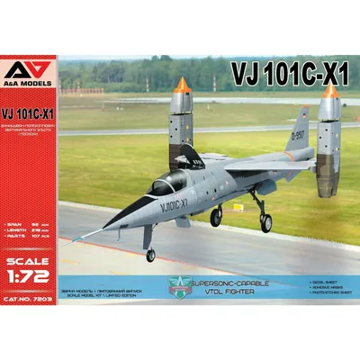 VJ 101C-X1 Supersonic-capable VTOL fighter 1/72 #7203 by A&A Models