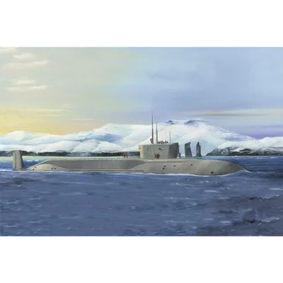 Russian Navy Project 955 Borei Yuri Dolgoruky SSBN 1/350 Model Submarine Kit #83520 by Hobby Boss