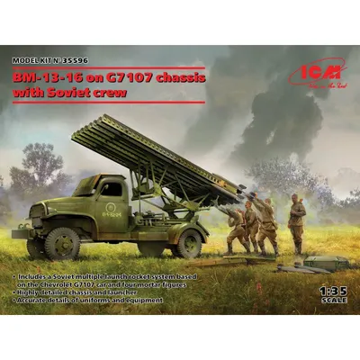 BM-13-16 on G7107 Chassis with Soviet crew 1/35 #35596 by ICM