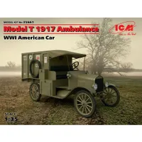 Model T 1917 Ambulance, WWI American Car 1/35 #35661 by ICM