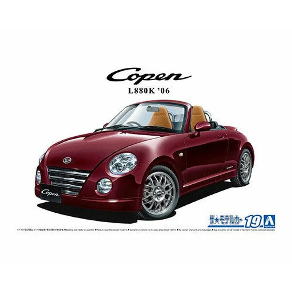 Daihatsu L880K Copen Ultimate Edition 2006 1/24 Model Car Kit #5829 by Aoshima