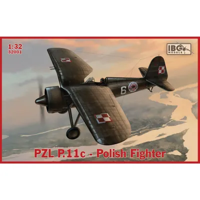 PZL P.11c Polish Fighter 1/32 #32001 by IBG Models