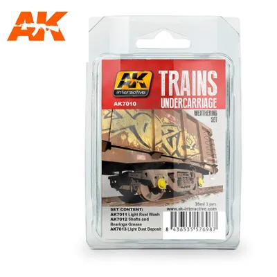 AK-7010 Trains Undercarriage Weathering Set