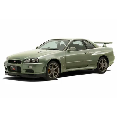 Nissan R34 Skyline GT-R Nur (Millennium Jade) 1/24 Model Car Kit #6253 by Aoshima