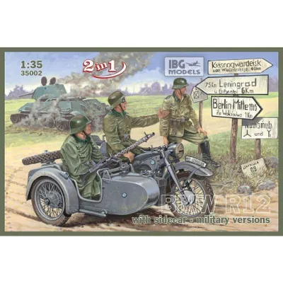 BMW R12 with Sidecar 1/35 #35002 by IBG Models