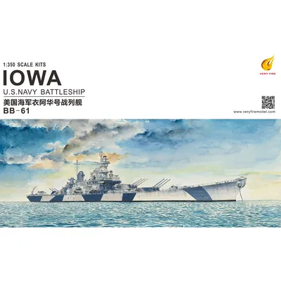 USS Iowa 1/350 Model Ship Kit #VF350910 by Very Fire