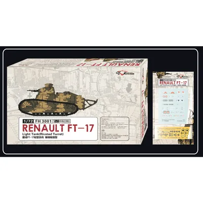 Renault FT-17 Light Tank (Riveted Turret) 1/72 by Flyhawk