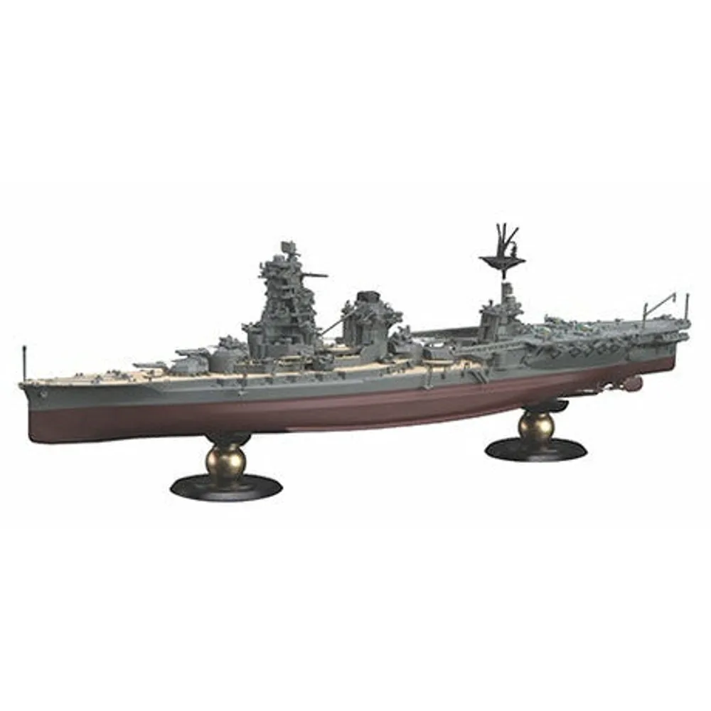 IJN Aircraft Battleship Hyuga Full Hull 1/700 Model Ship Kit #451534 by Fujimi