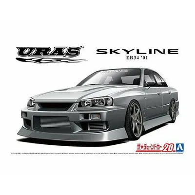 Uras ER34 Skyline 25GT- T 2001 (Nissan) 1/24 #06134 by Aoshima