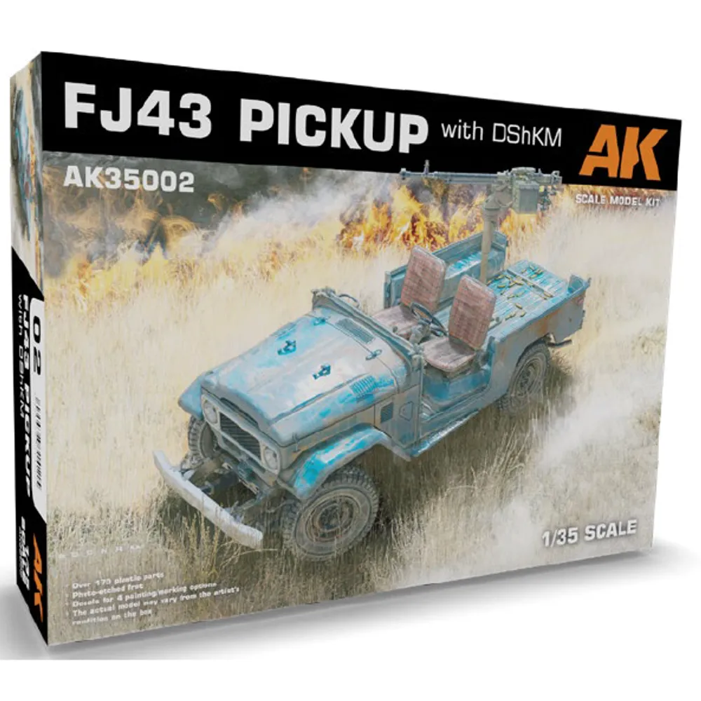 FJ43 Pickup with DShKM Plastic 1/35 #AK35002 by AK Interactive