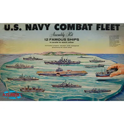 US Navy Task Force (Set of 12 Models) 1/1200 Model Ship Kit #R6300 by Atlantis