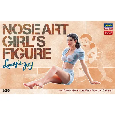 Nose Art Girl's Figure 'Leroy's Joy' 1/20 (With decals for 1/48 and 1/72 scale kits) (SP442) by Hasegawa