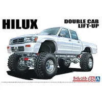 Toyota LN107 Hilux Pickup Double Cab Lift Up 1994 1/24 Model Car Kit #6131 by Aoshima