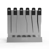 DSPIAE Stainless Steel Sanding File Set with Rack DSP-ES-R