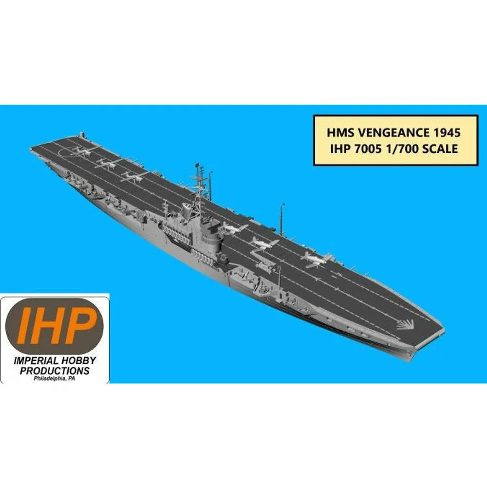 HMS Vengeance 1945 1/700 Model Ship Kit #7005 by IHP