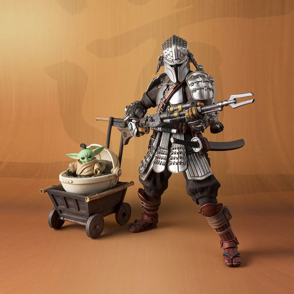 Ronin Mandalorian & Grogu (Beskar Armor) 'The Mandalorian' - Star Wars Meisho Movie Realization