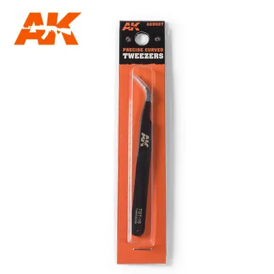 AK Interactive Precise Curved Tweezers