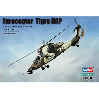 French Army Eurocopter EC-665 Tiger HAP 1/72 #87210 by Hobby Boss