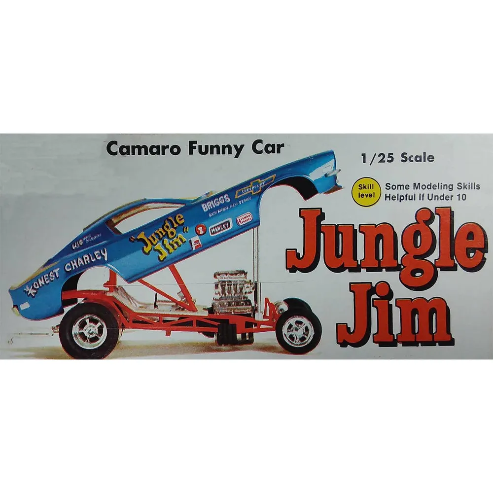 1971 Jungle Jim Camaro Funny Car 1/25 Model Car Kit #H1440 by Atlantis