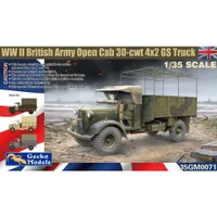 WWII British Army Open Cab 30-cwt 4x2 GS Truck 1/35 #35GM0071 by Gecko Models