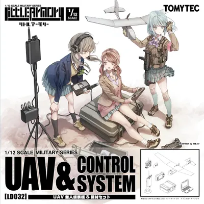 LD032 UAV with Equipment and Materials 1/12 by TomyTec
