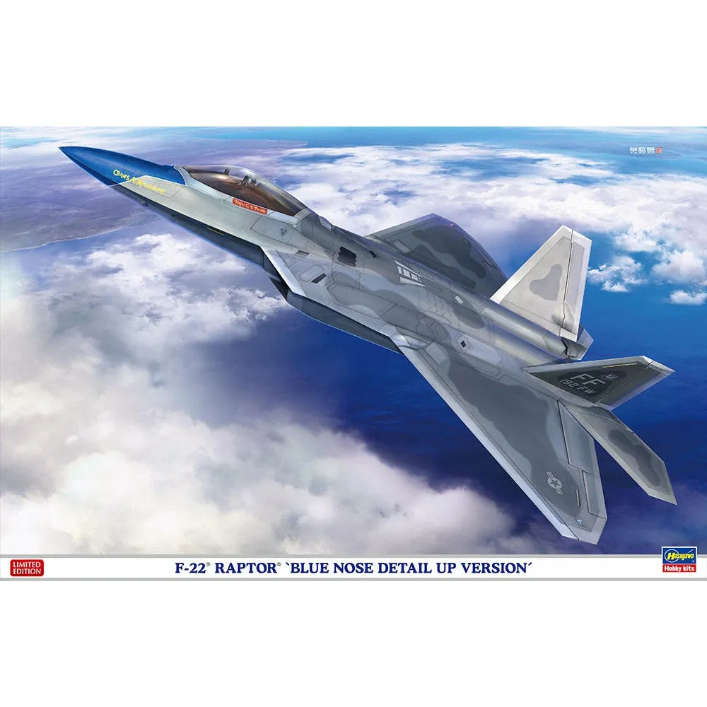 F-22 Raptor Blue Nose Detail Up Version 1/48 #SP493 by Hasegawa