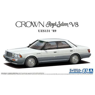 Toyota UZS131 Crown Royal Saloon G 1989 1/24 Model Car Kit #6171 by Aoshima