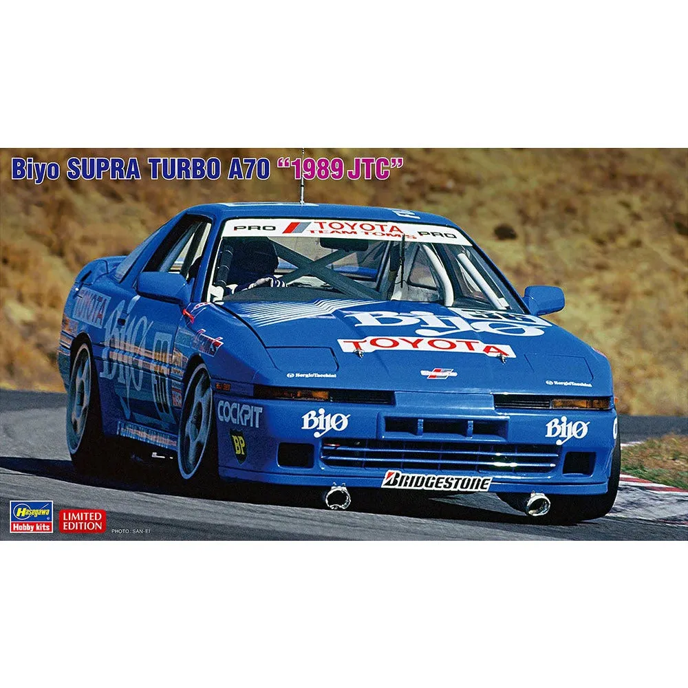 Biyo Supra Turbo A70 1989 JTC 1/24 Model Car Kit #20519 by Hasegawa