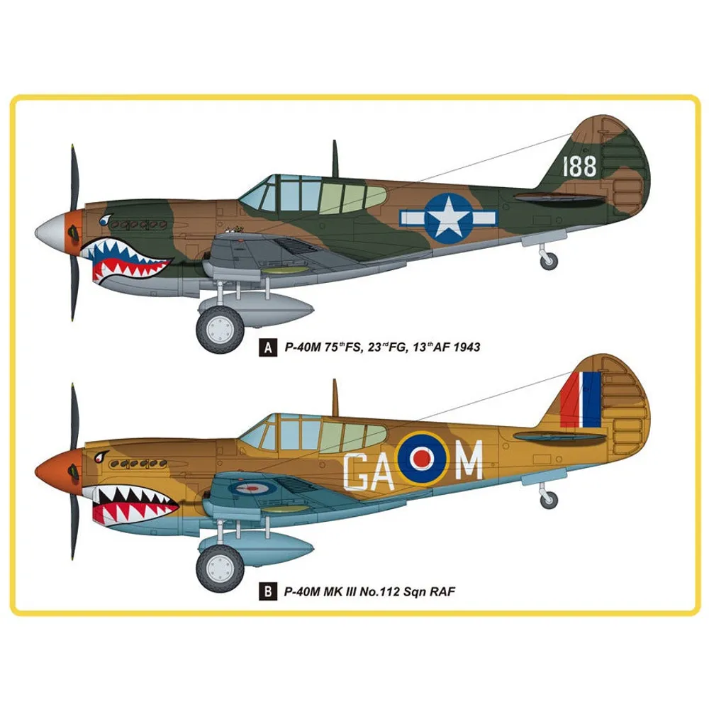 Curtiss P-40M & Kittyhawk Mk.III 1/48 #85801 by Hobby Boss