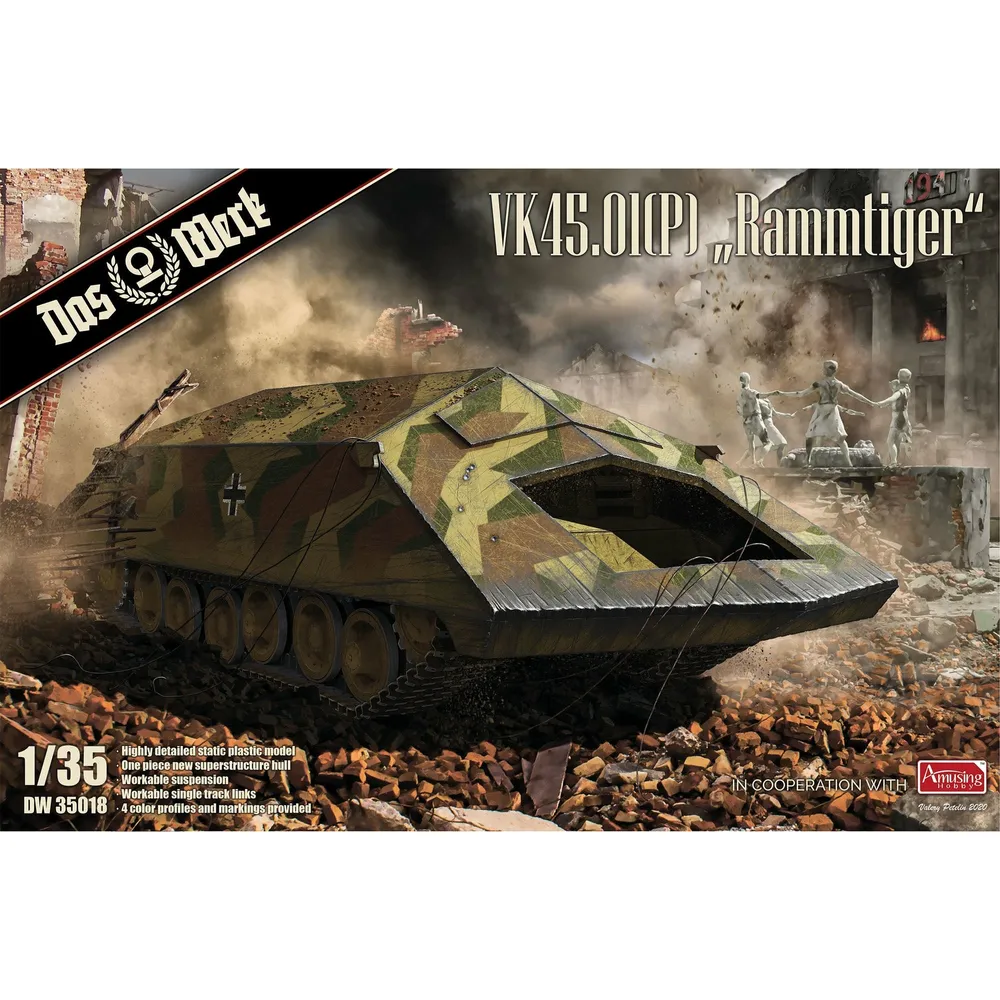 VK45.01(P) "Rammtiger" 1/35 #DW35018 by Das Werk