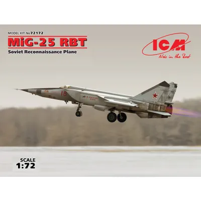 MiG-25 RBT, Soviet Reconnaissance Plane 1/72 #72172 by ICM
