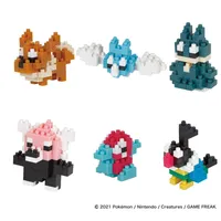 Nanoblock Mininano Series Pokemon Type Normal Set 1 (Six pc. Blind Box)