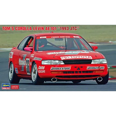 Tom's Corolla Levin AE101 '1993 JTC' 1/24 Model Car Kit #20542 by Hasegawa