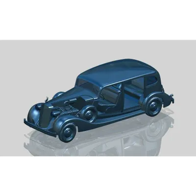 Packard Twelve (Model 1936), WWII Soviet Leader"s Car with Passengers (5 figures) 1/35 #35535 by ICM