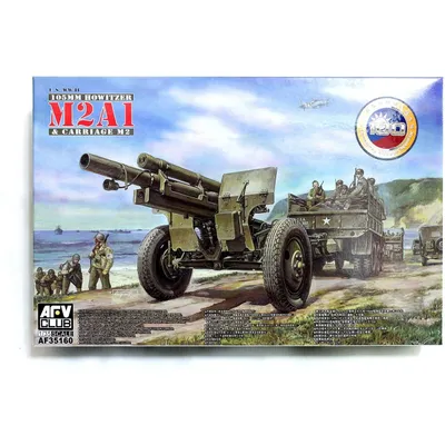 Howitzer M2A1 Carriage M2 WWII Version 1/35 105mm #AF35160 by AFV