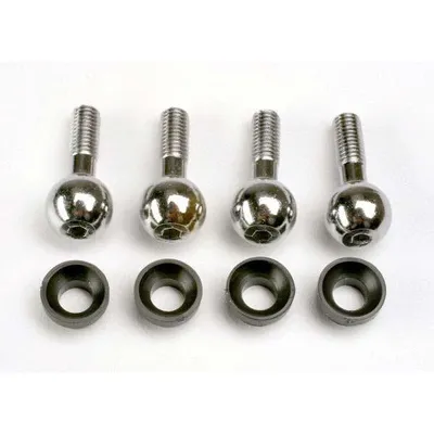 Traxxas Pivot balls (4)/ pivot ball cap bushings (4) TRA4933