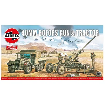 British Bofors Gun & Tractor 1/76 #02314V by Airfix