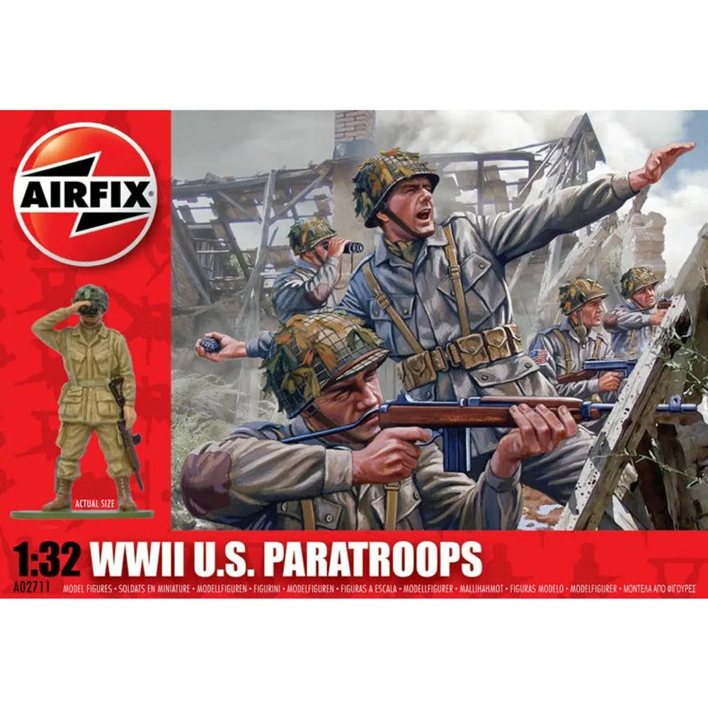 WWII US Paratroops 1/32 #02711 by Airfix