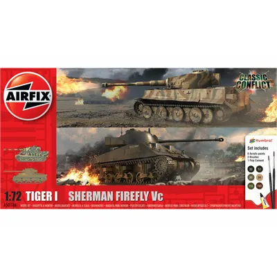 Tiger I vs. Sherman Frifly Classic Conflict 1/72