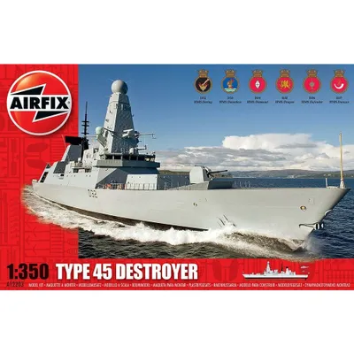 Type 45 Destroyer 1/350 Model Ship Kit #A12203 by Airfix