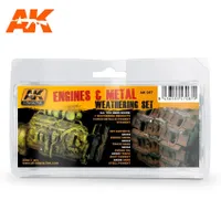 AK-087 Engines And Metal Weathering Set by AK Interactive