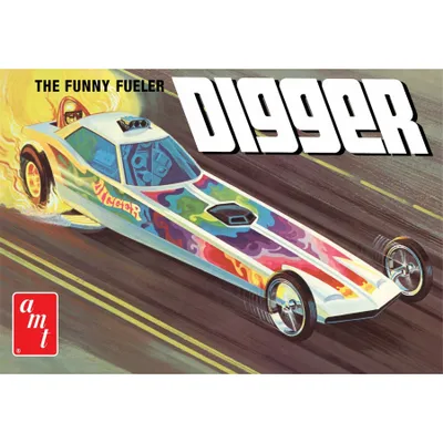 Funny Fueler Digger Dragster "Fooler Fuerler" 1/25 Model Car Kit #AMT1154/12 by AMT