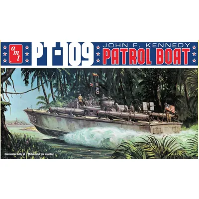 PT-109 John F. Kennedy Patrol Boat 1/64 Model Ship Kit #1233 by AMT