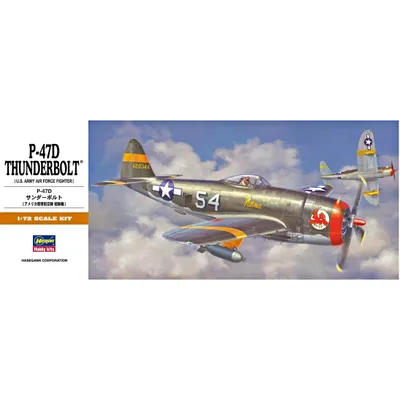 P-47D Thunderbolt US Army Air Force Fighter 1/72 #00138 by Hasgawa