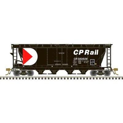 Atlas HO Slab Side Covered Hopper CP Rail Multimark Road #380307