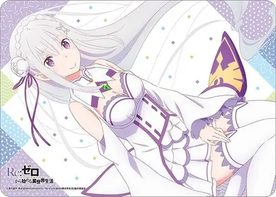 [Online Exclusive] Re:Zero - Emilia Rubber Mat - Ver.2