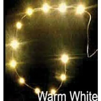 Evan Designs 12 LED Chip String Warm White, 12-18V AC/DC, 1.6 x 3.2mm LEDs
