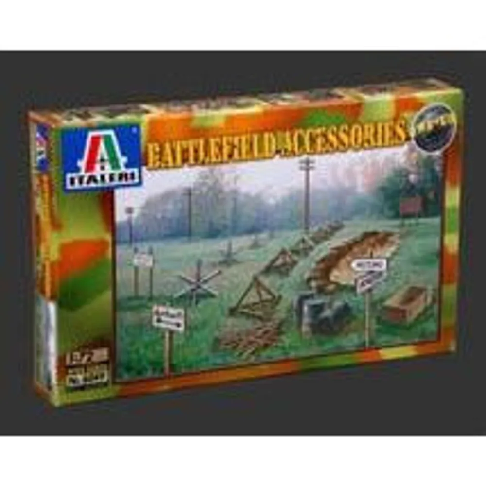 WWII Battlefield Accessories 1/72 by Italeri