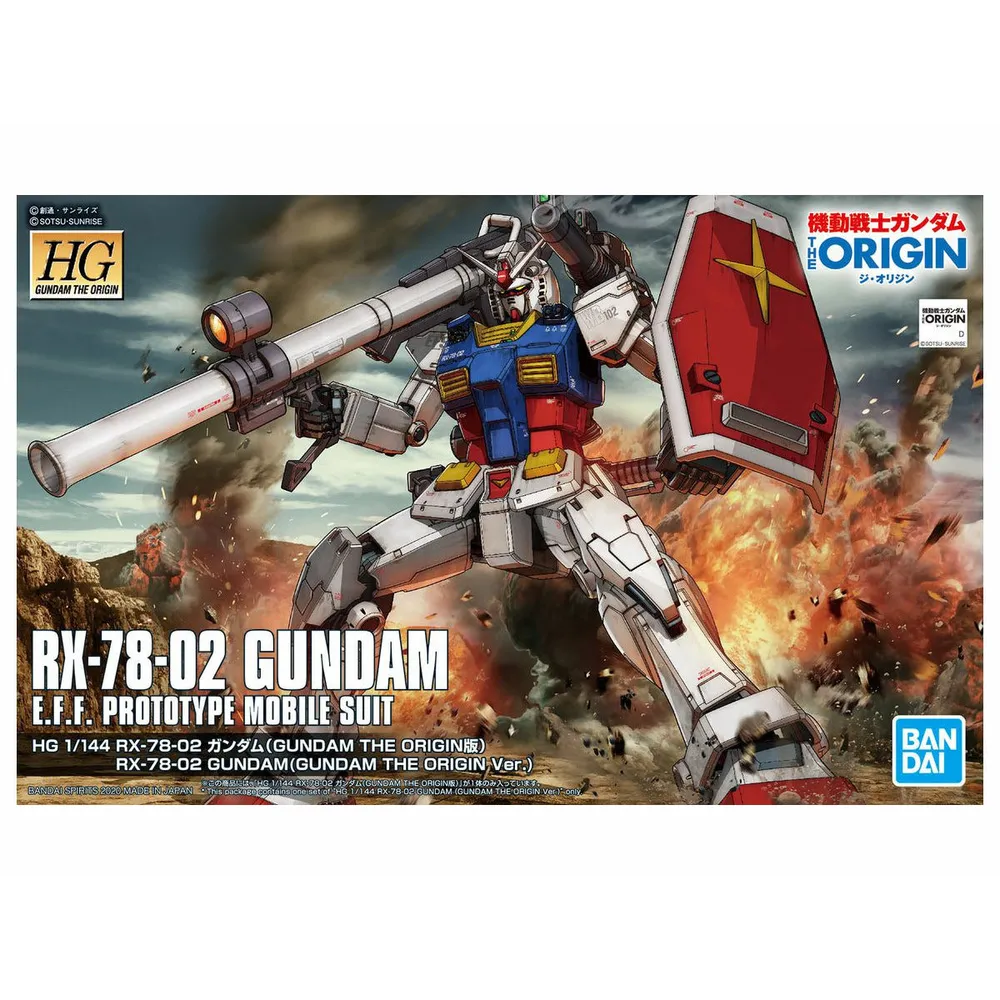 HG 1/144 The Origin #26 RX-78-2 Gundam #5058929 by Bandai