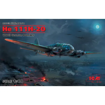 He 111H-20, WWII German Bomber 1/48 by ICM